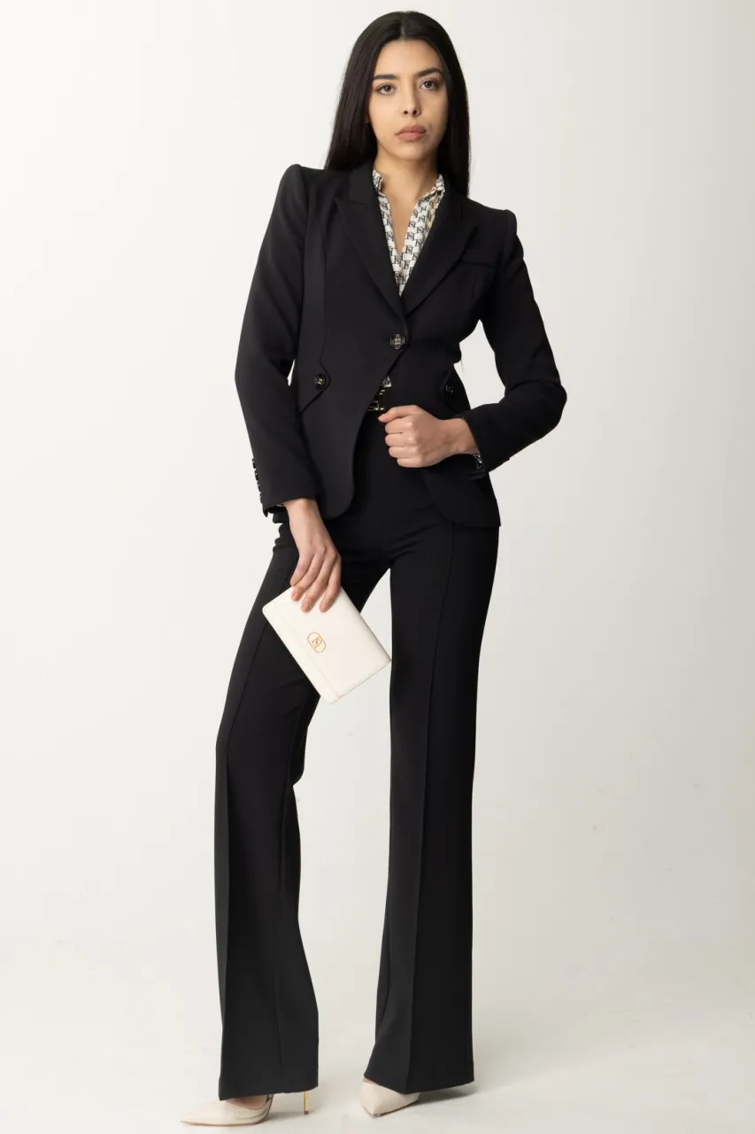 Giacca con patte Nero