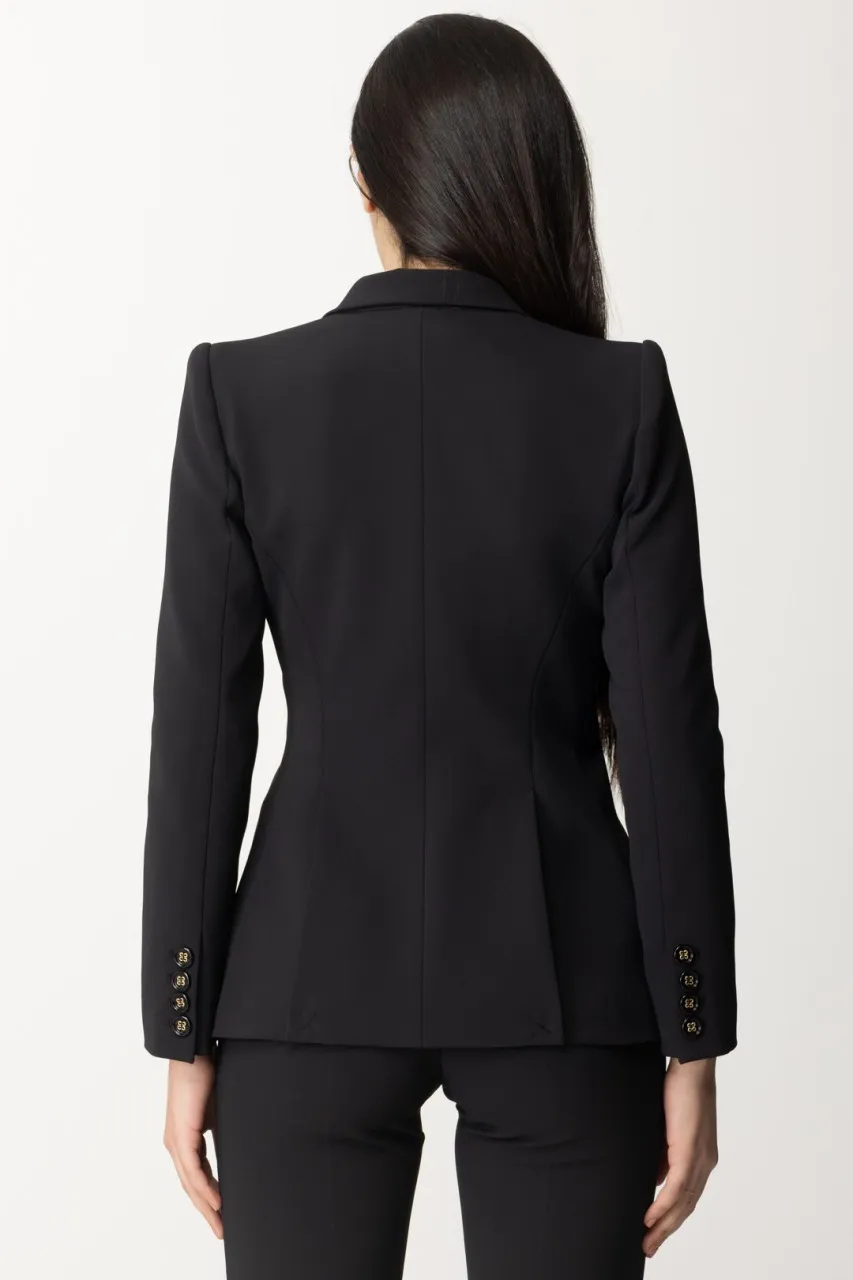 Giacca con patte Nero