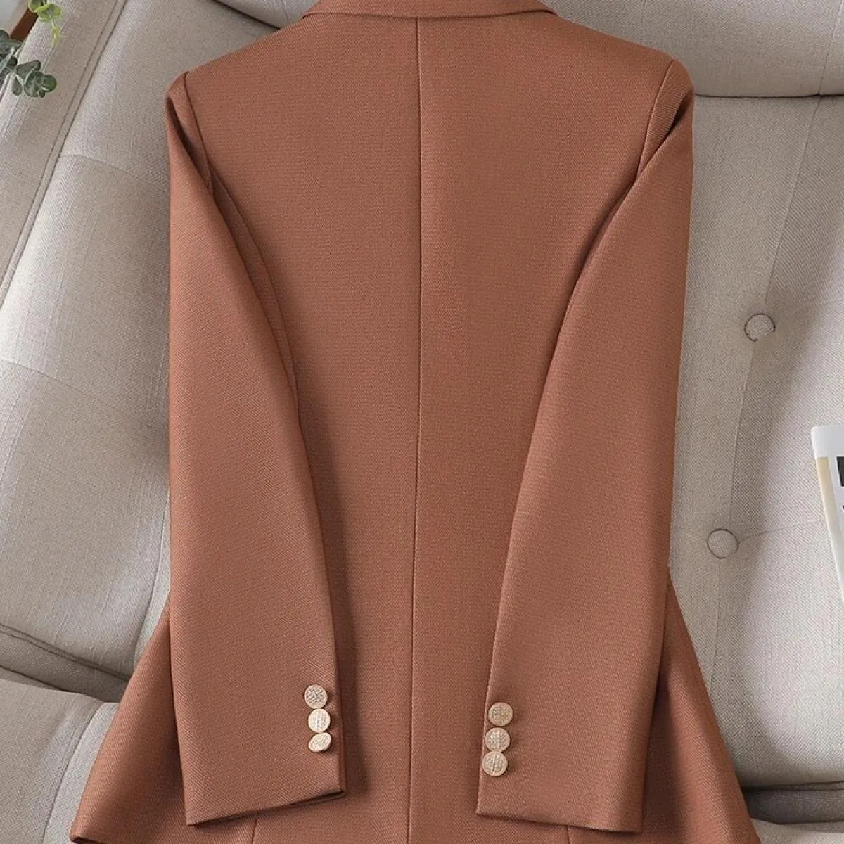 Giacca da donna autunno inverno a maniche lunghe da donna blu arancione rosso giacca da lavoro femminile da lavoro slim giacca f