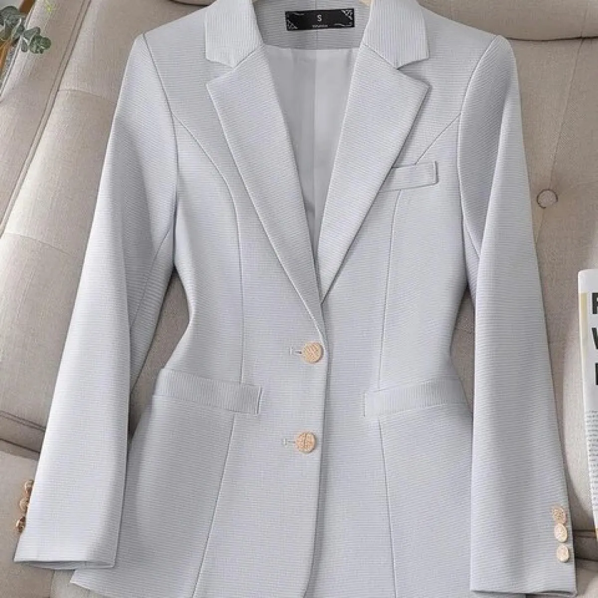 Giacca da donna autunno inverno a maniche lunghe da donna blu arancione rosso giacca da lavoro femminile da lavoro slim giacca f