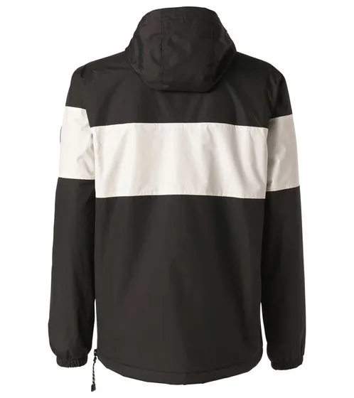 Giacca da transizione pull-over da uomo YOUNG & RECKLESS in giacca a vento stile color block 140003 bianco e nero