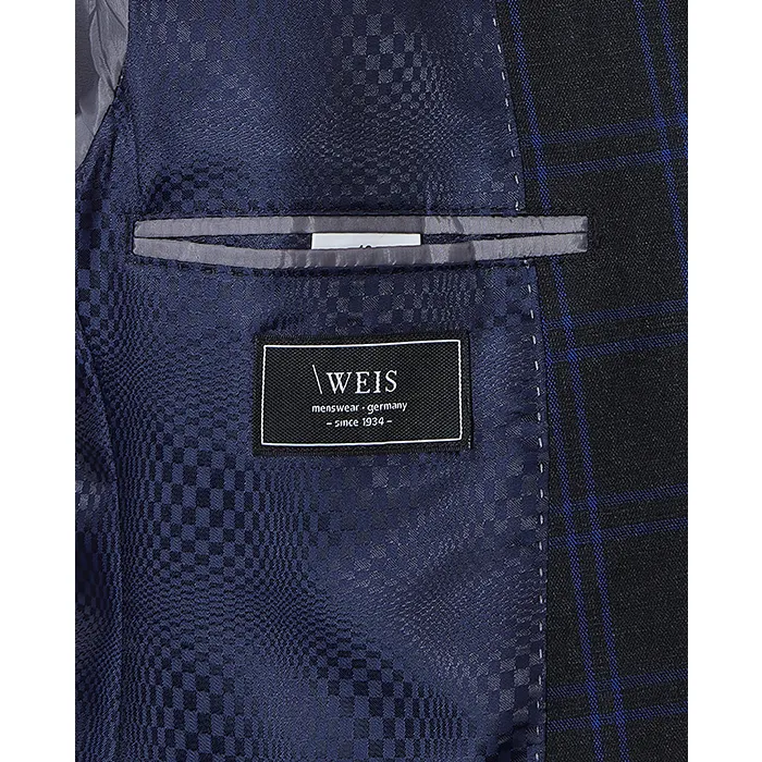 Giacca Weis a righe sottili ed elasticizzata Grigio scuro