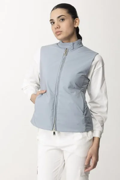 Gilet con zip Azzurro