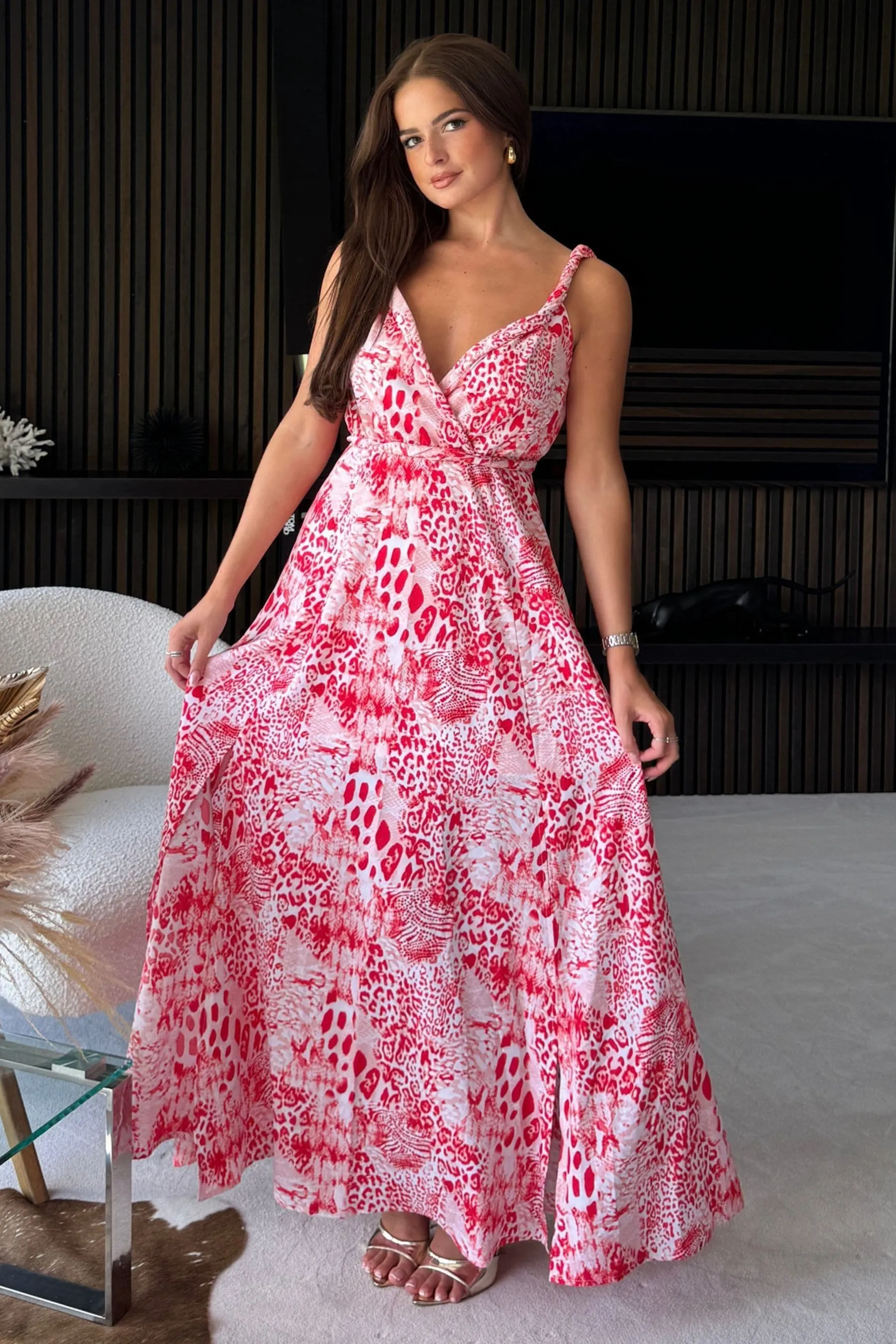 Girl In Mind Roma - Animal - Abito maxi