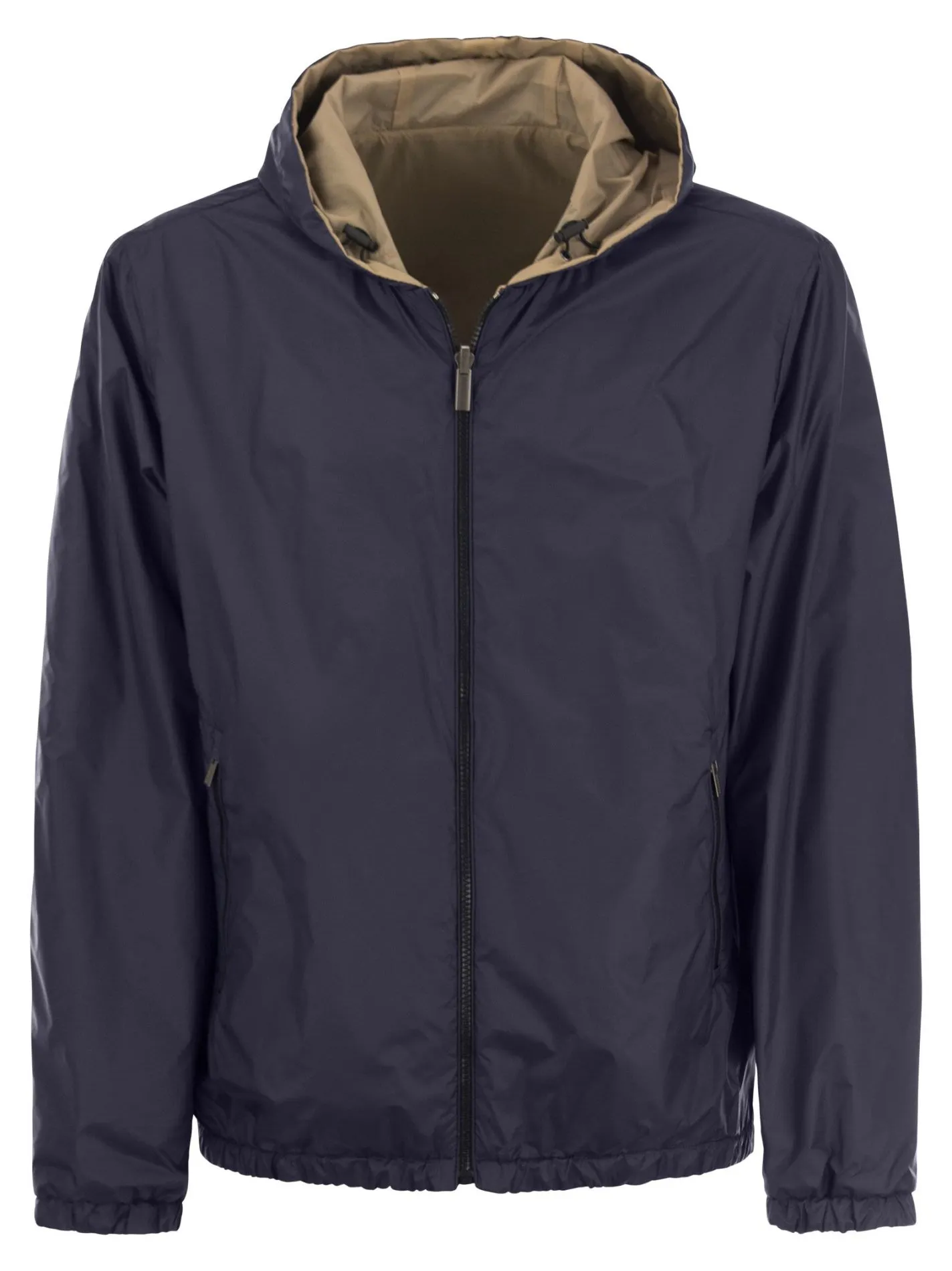 Giubbino reversibile con cappuccio