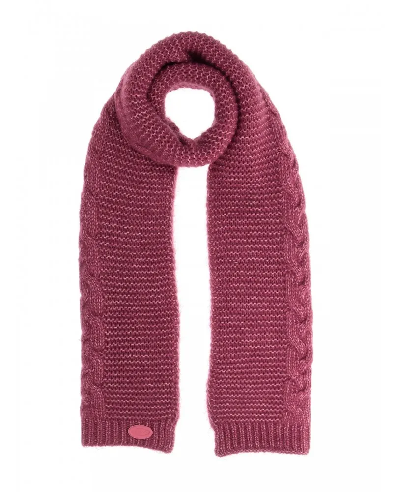 GUESS AW9974WOL03 sciarpa a maglia intreccio donna magenta
