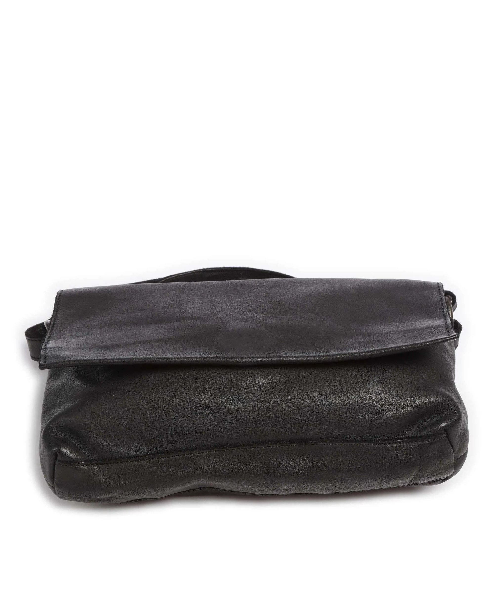  Harold's Submarine Borsa a spalla pelle di vacchetta finemente grana nero  
