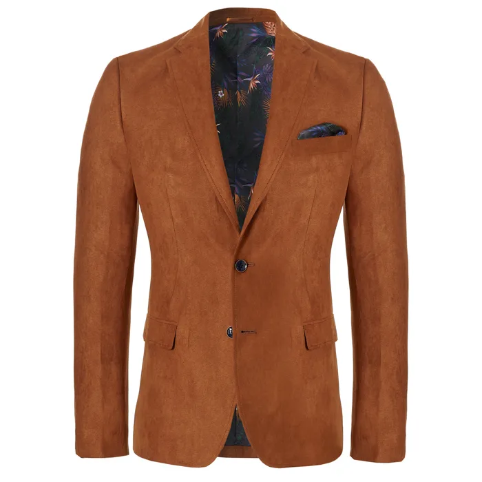 Henk ter Horst Giacca suedine Cognac