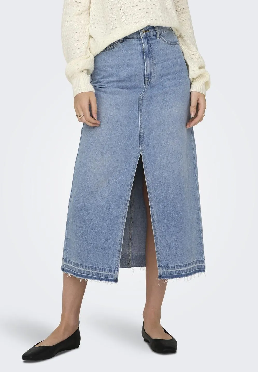 JDYBELLA LONG SKIRT - Gonna di jeans