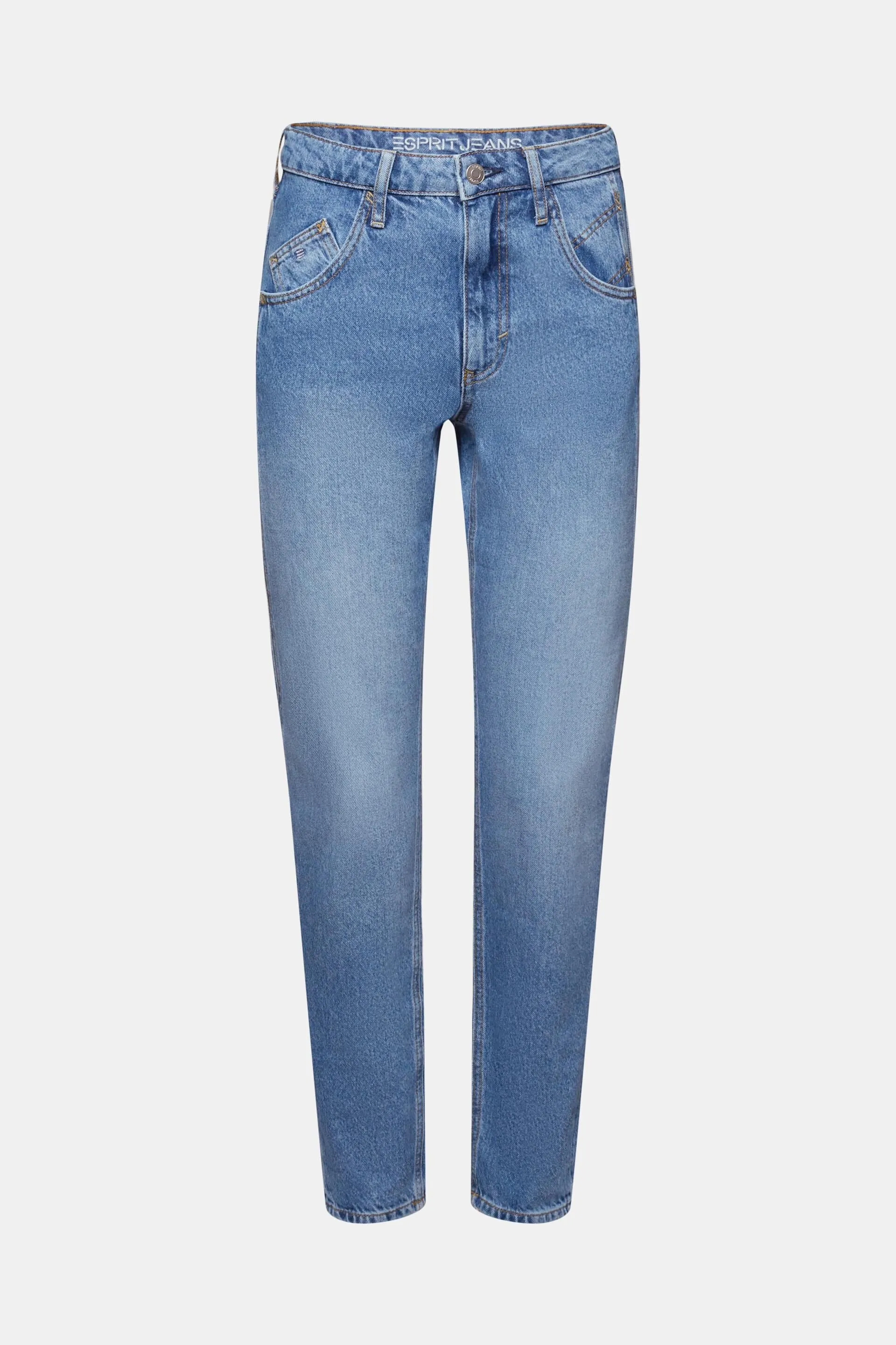 Jeans retrò dal taglio classico a vita alta