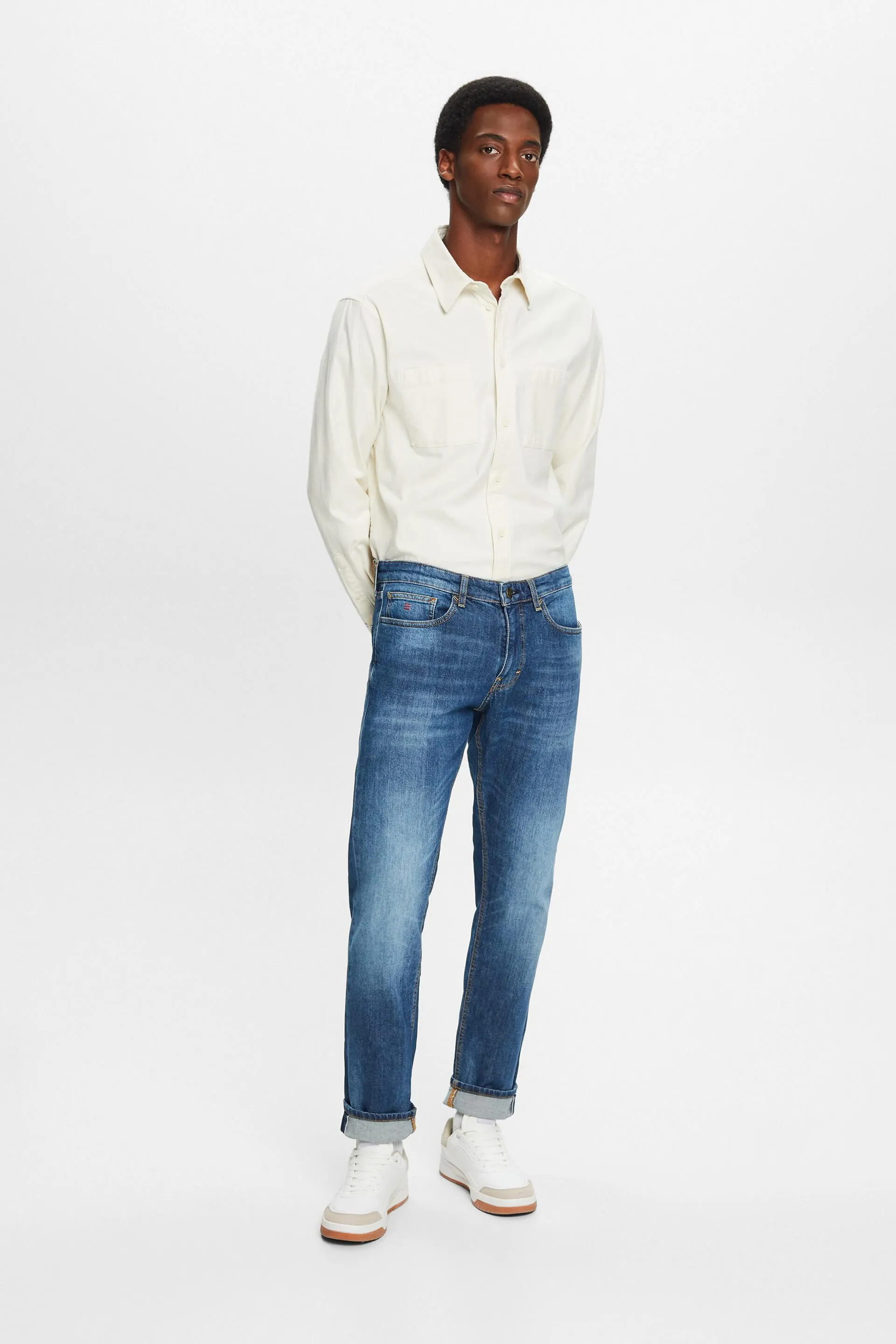 Jeans Slim Fit a vita media