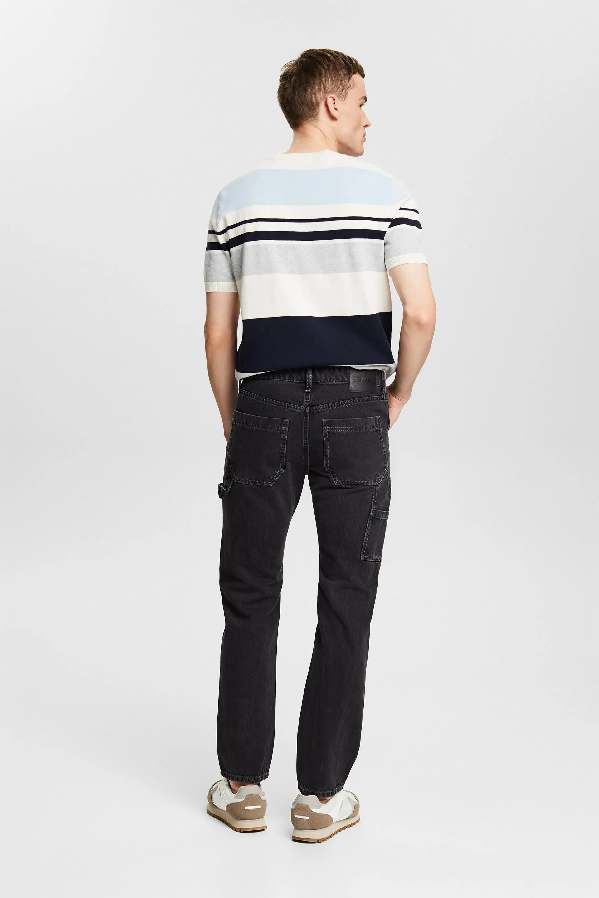 Jeans straight a vita media