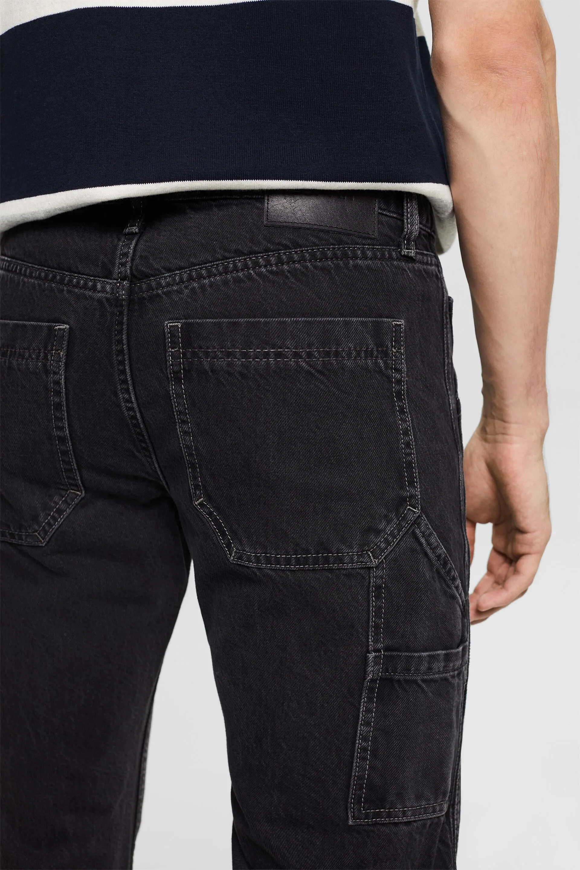Jeans straight a vita media