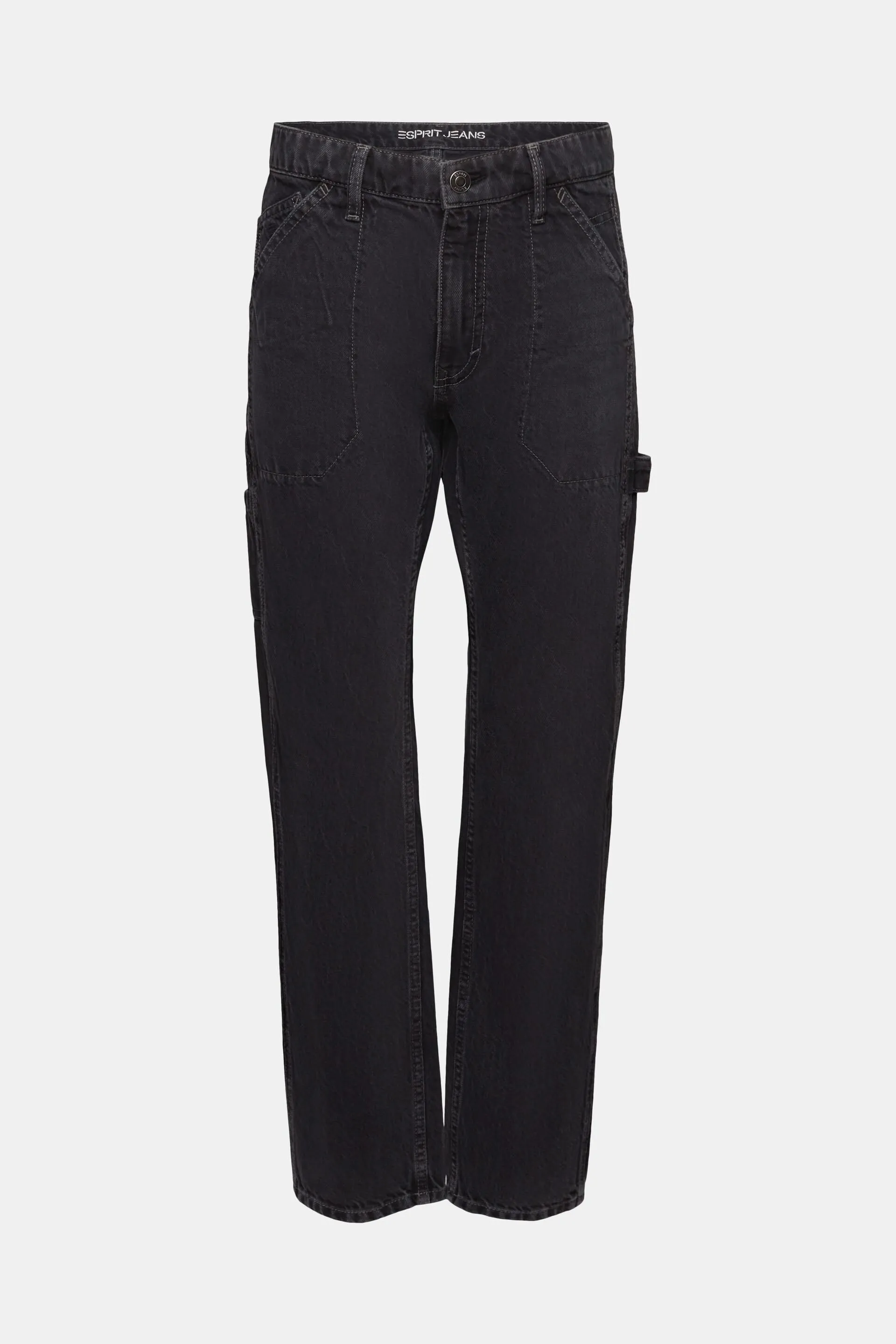 Jeans straight a vita media