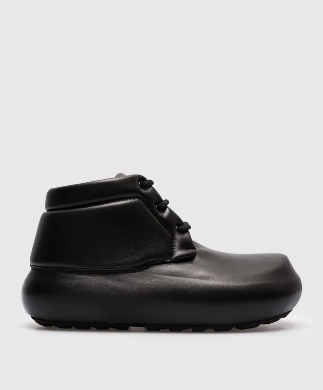 Jil Sander Stivali in pelle nera J15WU0050P5810