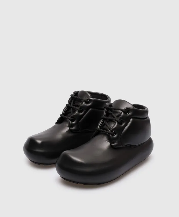 Jil Sander Stivali in pelle nera J15WU0050P5810