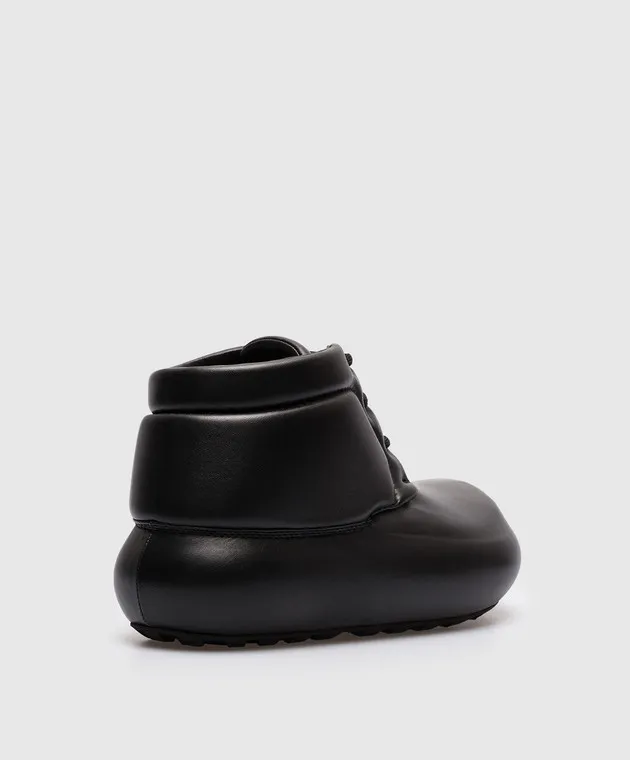 Jil Sander Stivali in pelle nera J15WU0050P5810