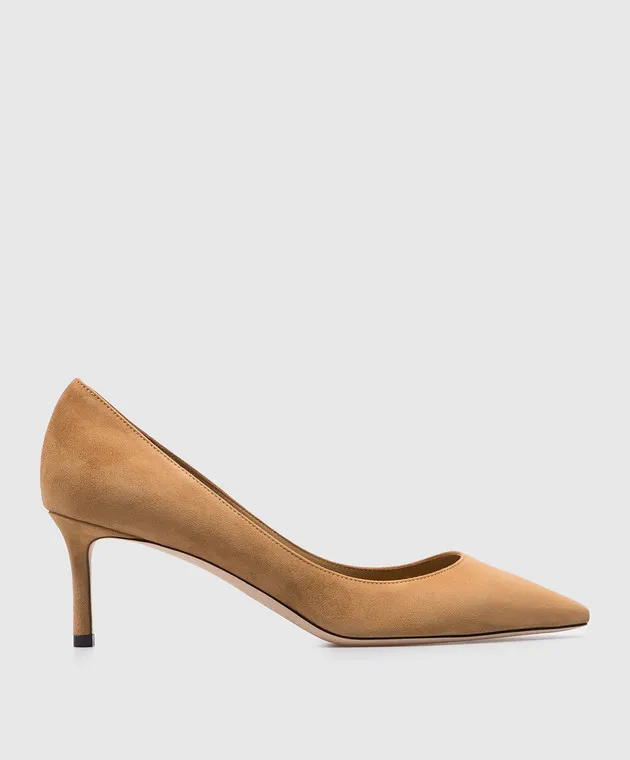 Jimmy Choo Scarpe da barca ROMY 60 in camoscio marrone ROMY60KDU