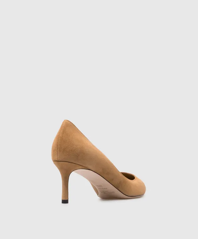 Jimmy Choo Scarpe da barca ROMY 60 in camoscio marrone ROMY60KDU