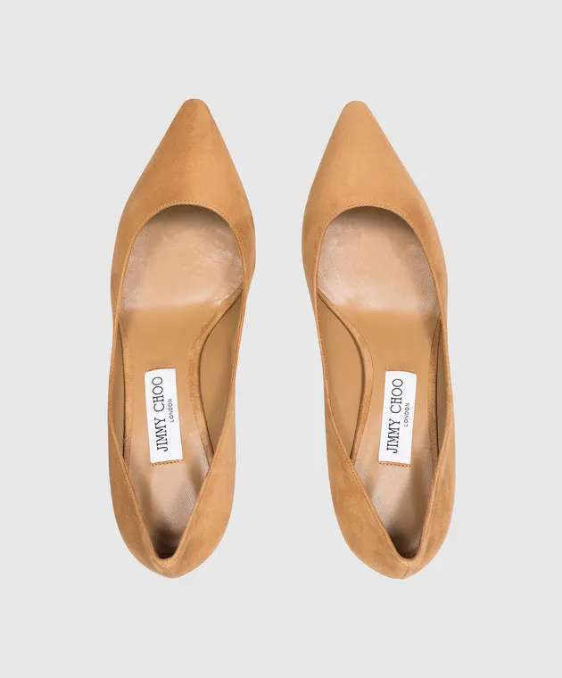Jimmy Choo Scarpe da barca ROMY 60 in camoscio marrone ROMY60KDU