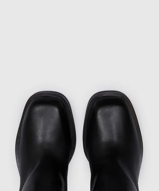 Jimmy Choo Stivali in pelle nera Brooklyn BROOKLYNKB50WLZ
