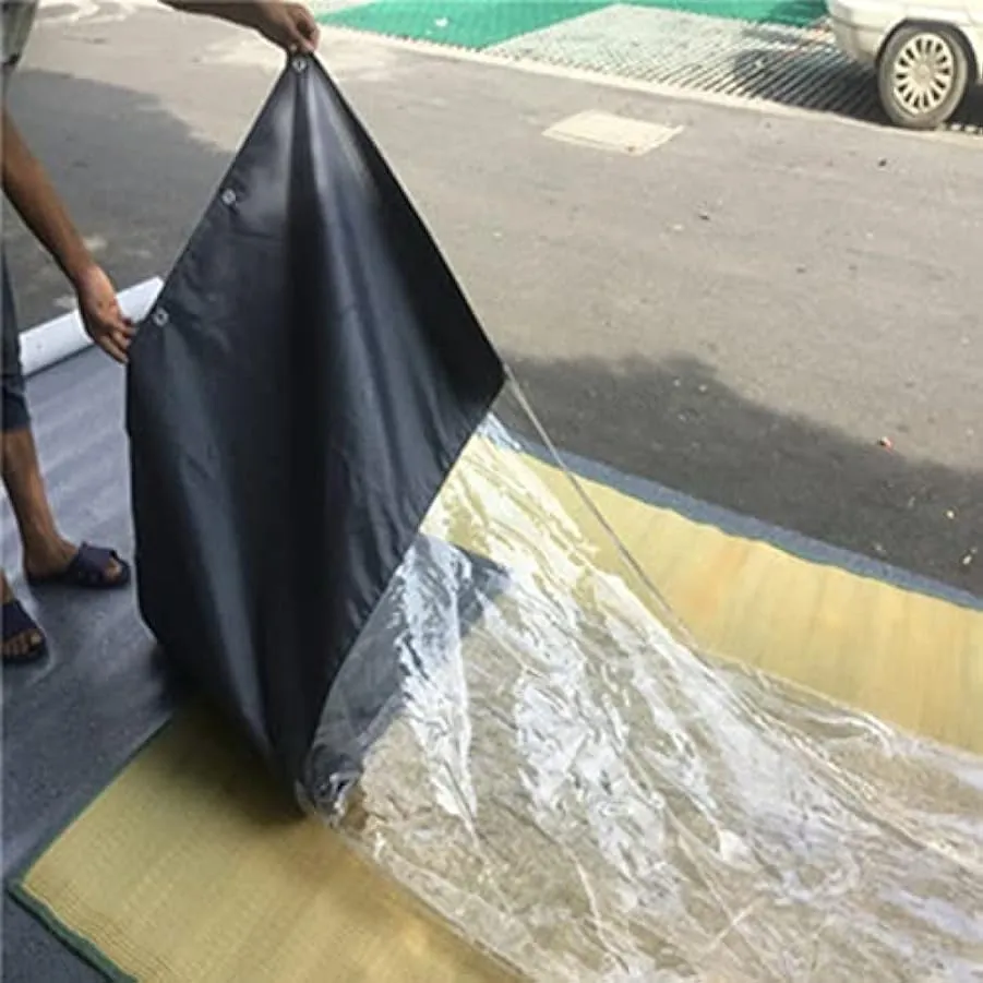KFGDFD Cerata Trasparente in Plastica Antipioggia Tenda da Officina Tenda in Tela Cerata per Balcone per Esterni Tenda in PVC pe