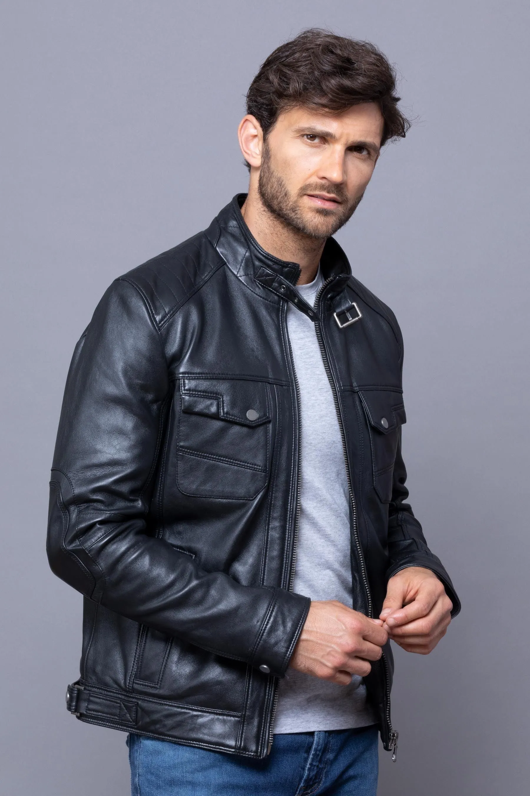 Lakeland Leather Wansfell Leather Biker Jacket