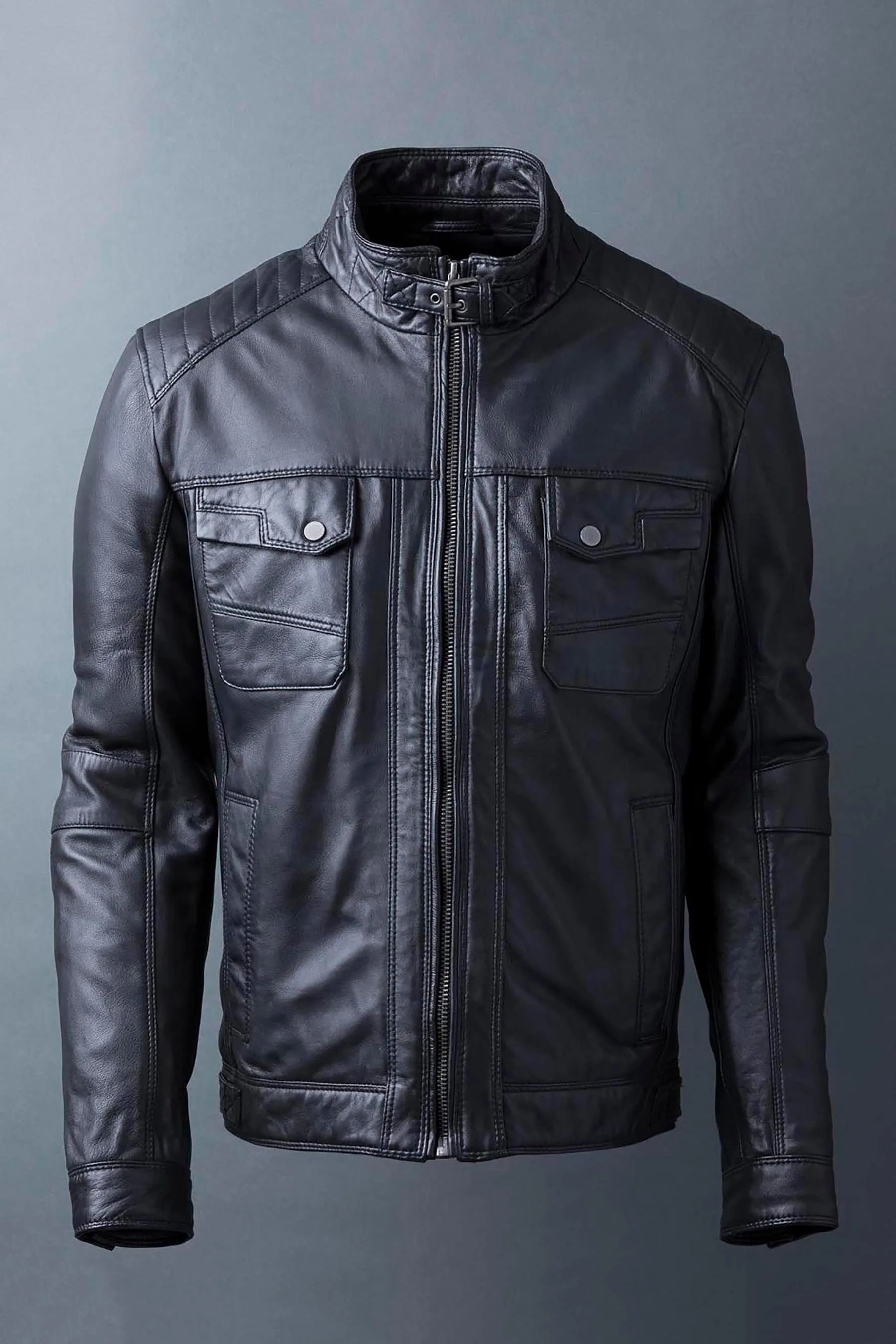Lakeland Leather Wansfell Leather Biker Jacket