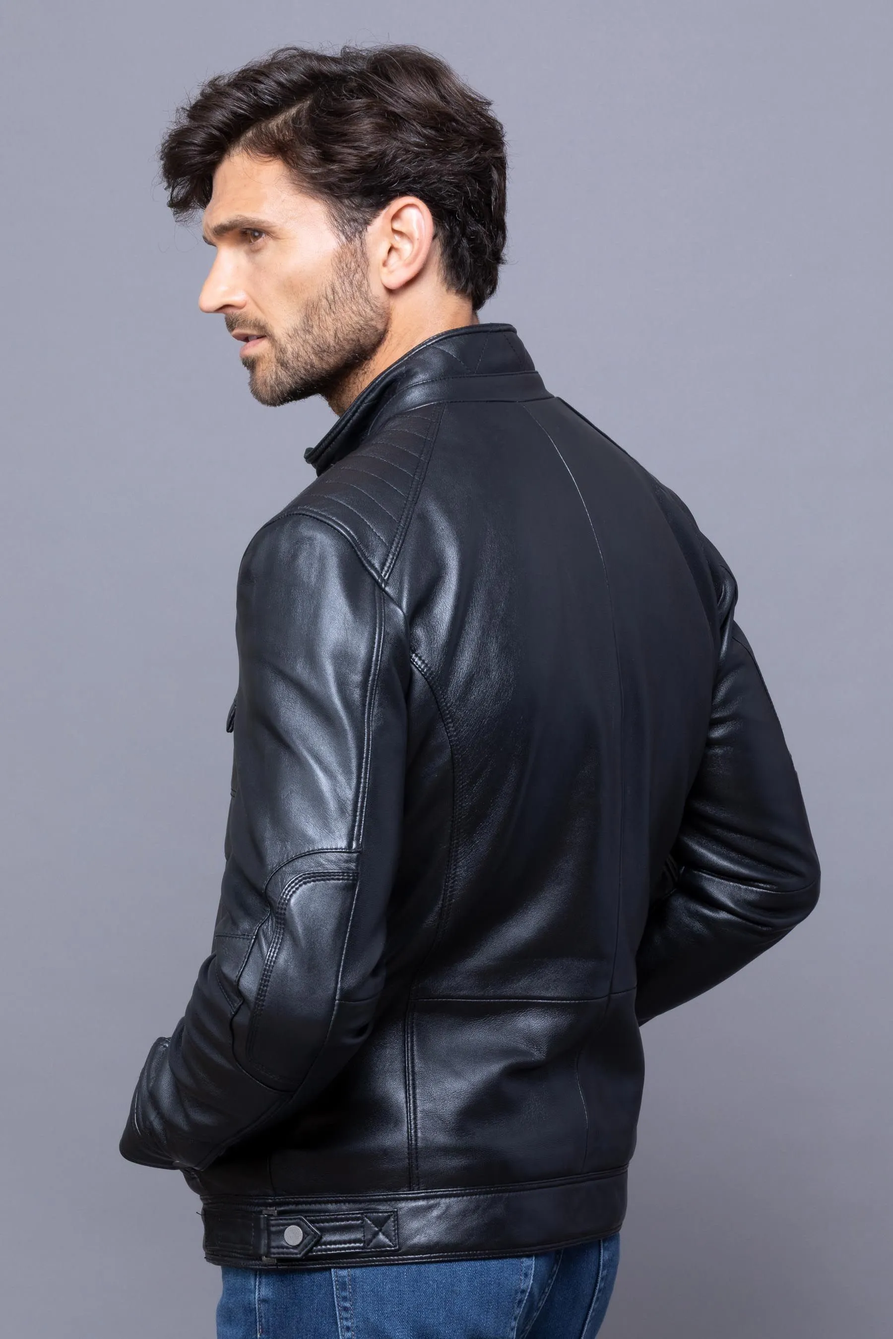 Lakeland Leather Wansfell Leather Biker Jacket