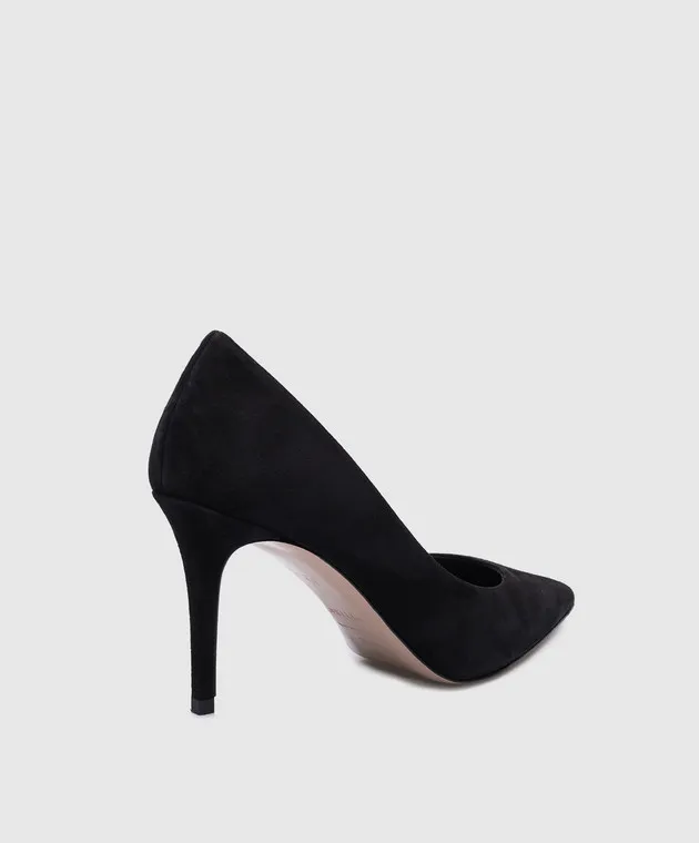 Le Silla Scarpe da barca Eva in camoscio nero 2101M080R1PPVEL