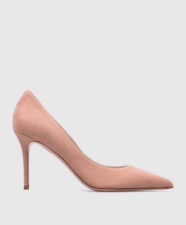 Le Silla Scarpe da barca Eva in camoscio rosa 2101M080R1PPVEL