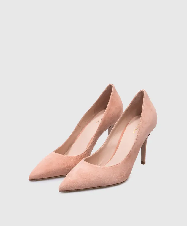 Le Silla Scarpe da barca Eva in camoscio rosa 2101M080R1PPVEL