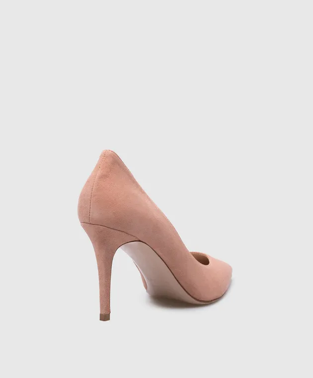 Le Silla Scarpe da barca Eva in camoscio rosa 2101M080R1PPVEL