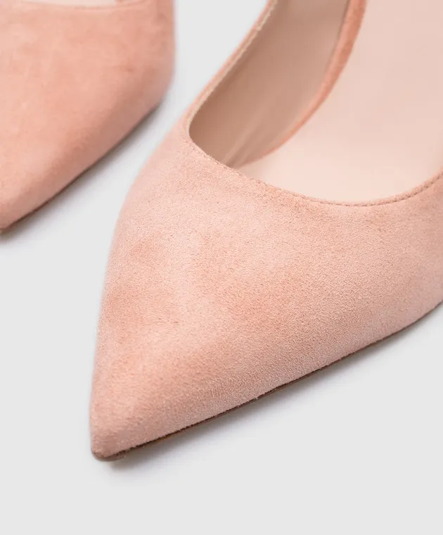 Le Silla Scarpe da barca Eva in camoscio rosa 2101M080R1PPVEL