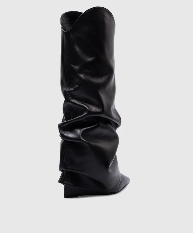 Le Silla Stivali in pelle nera ANDY 2843A100R3PPGLO
