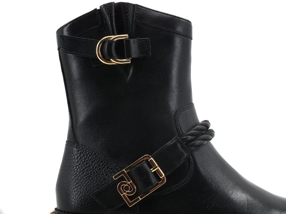 LIU JO Pink 184 Biker Stivaletto Pelle