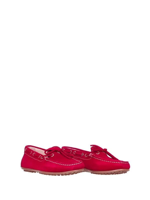 Loafer In Red Suede