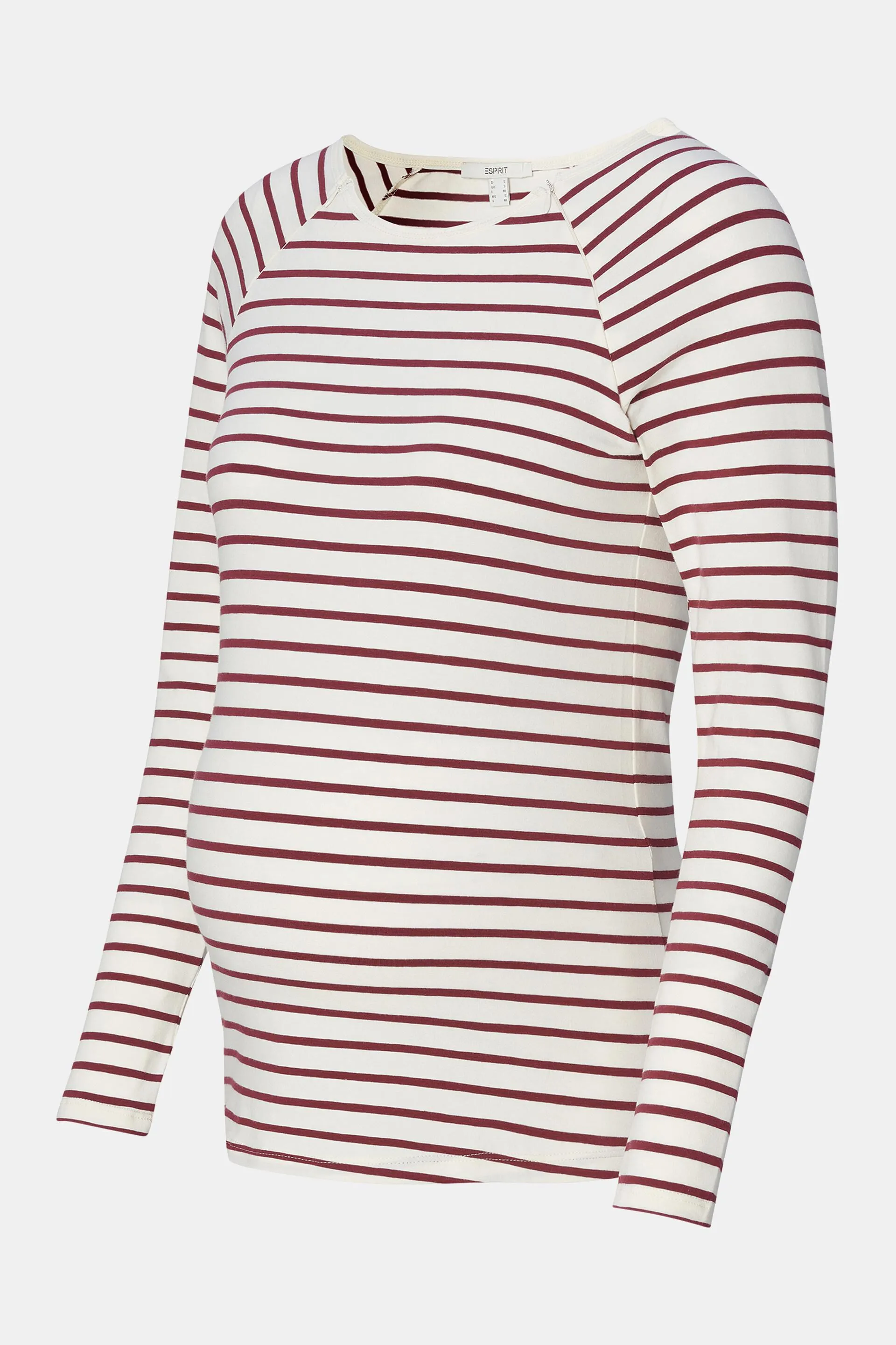 Maglia a righe a maniche lunghe da allattamento