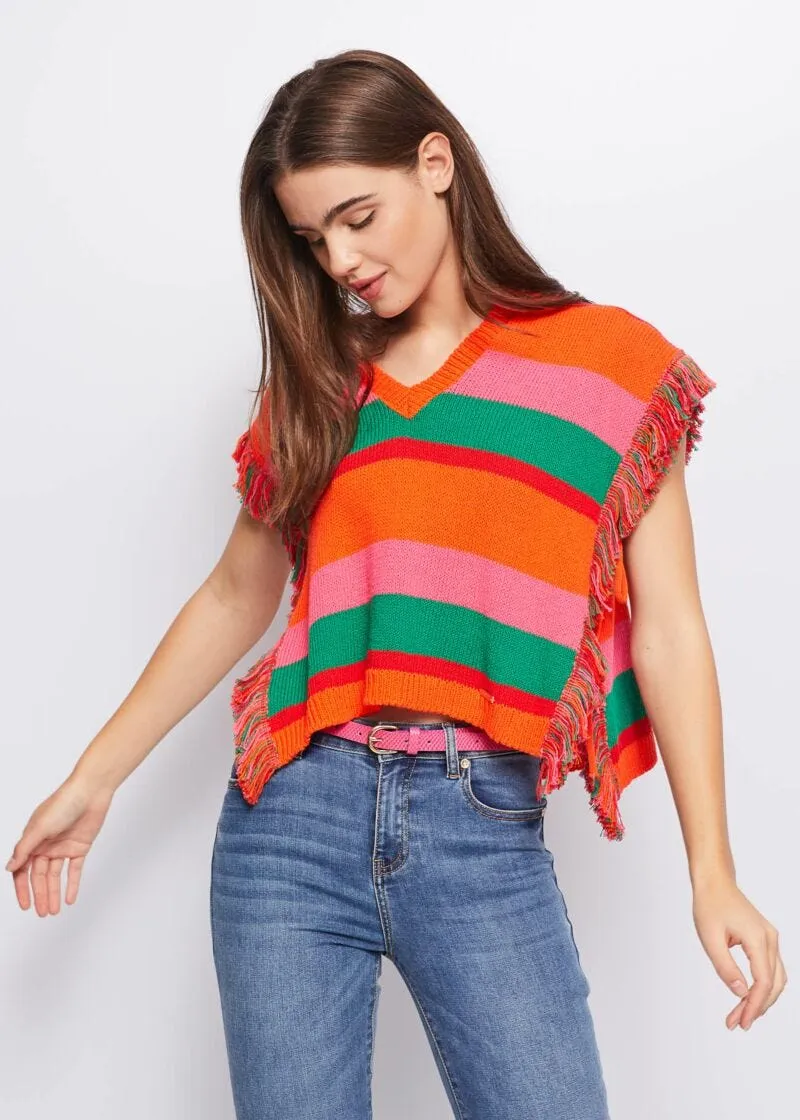 Maglia a righe multicolor