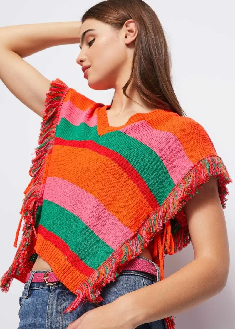Maglia a righe multicolor