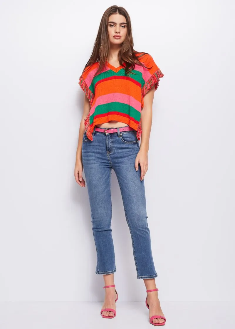 Maglia a righe multicolor