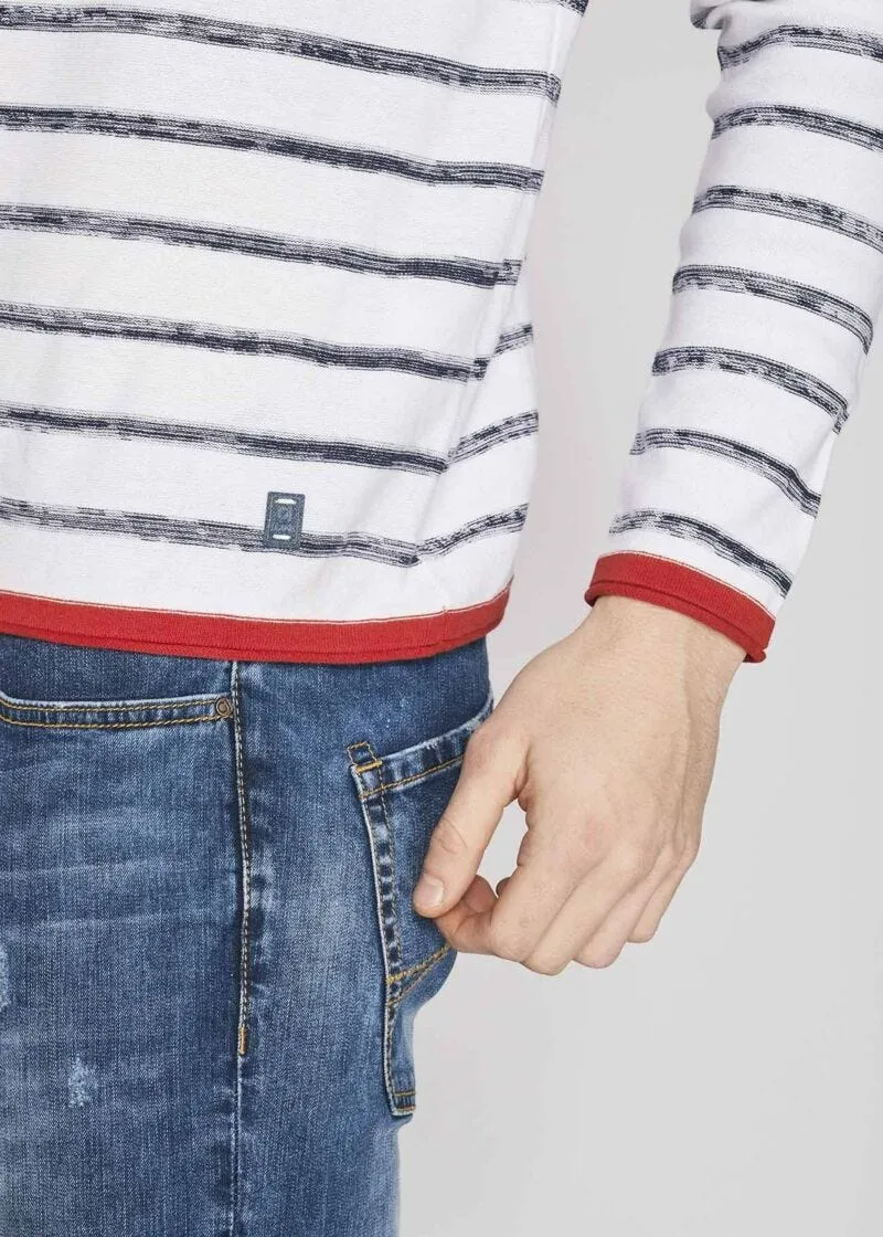 Maglia girocollo in cotone