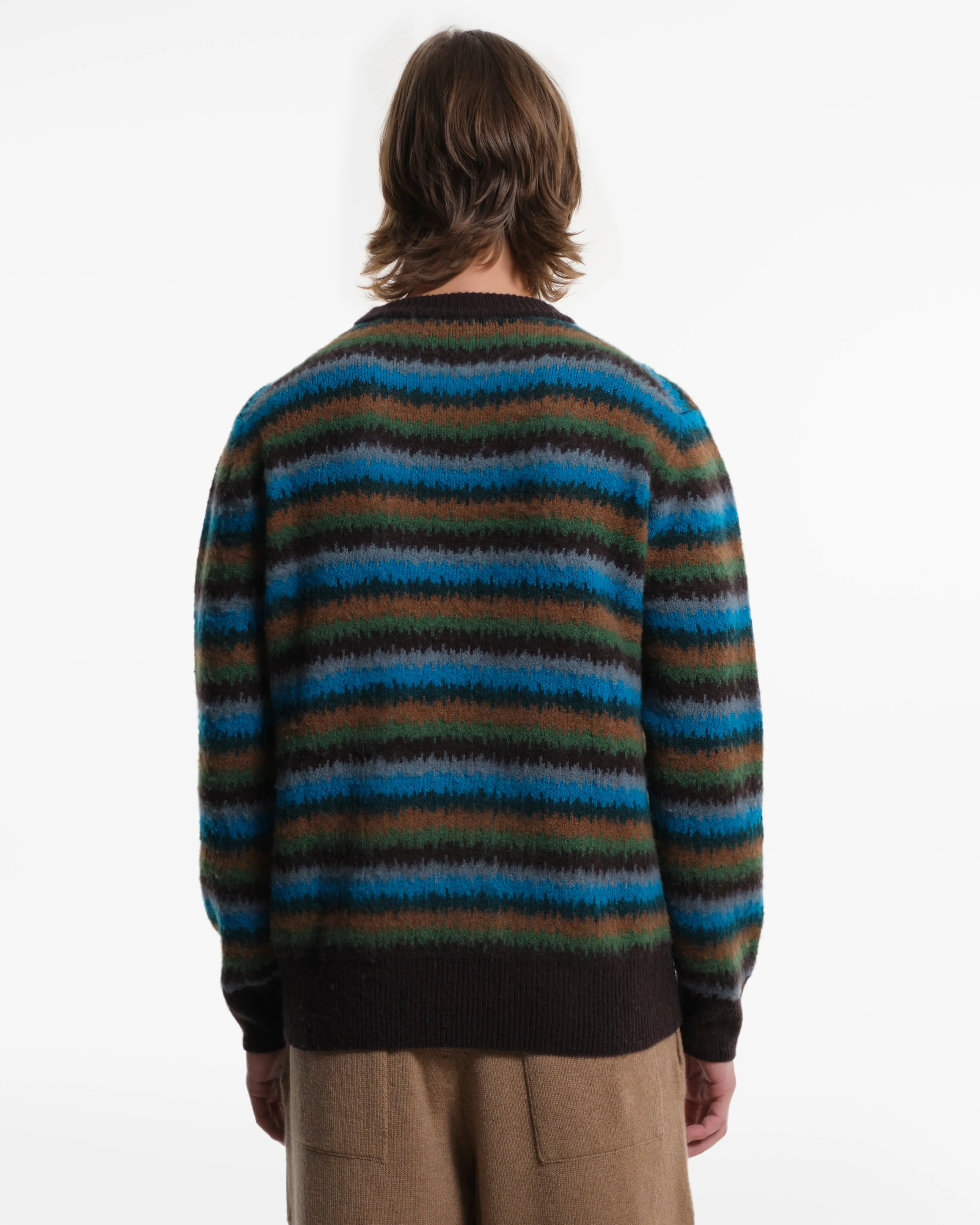 Maglia in Cashmere fantasia verde
