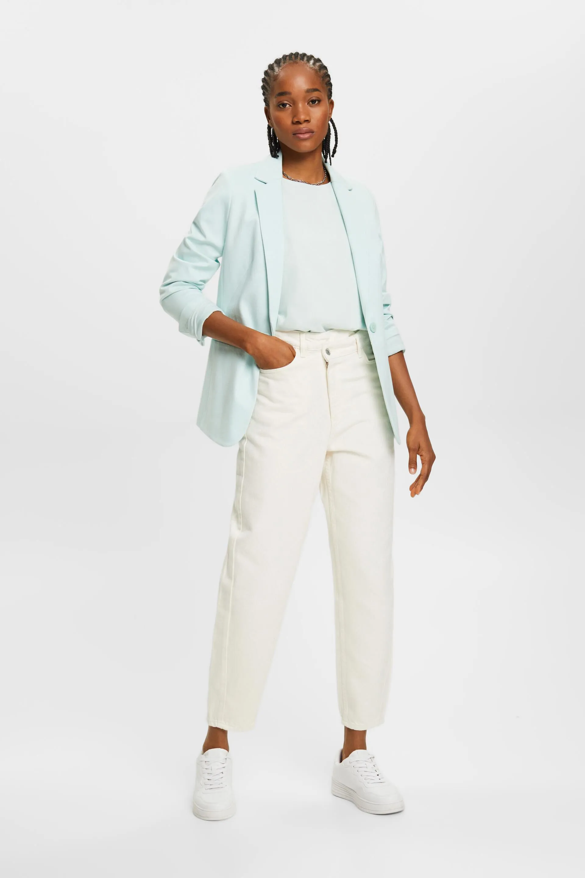 Maglia in chiffon con ruches