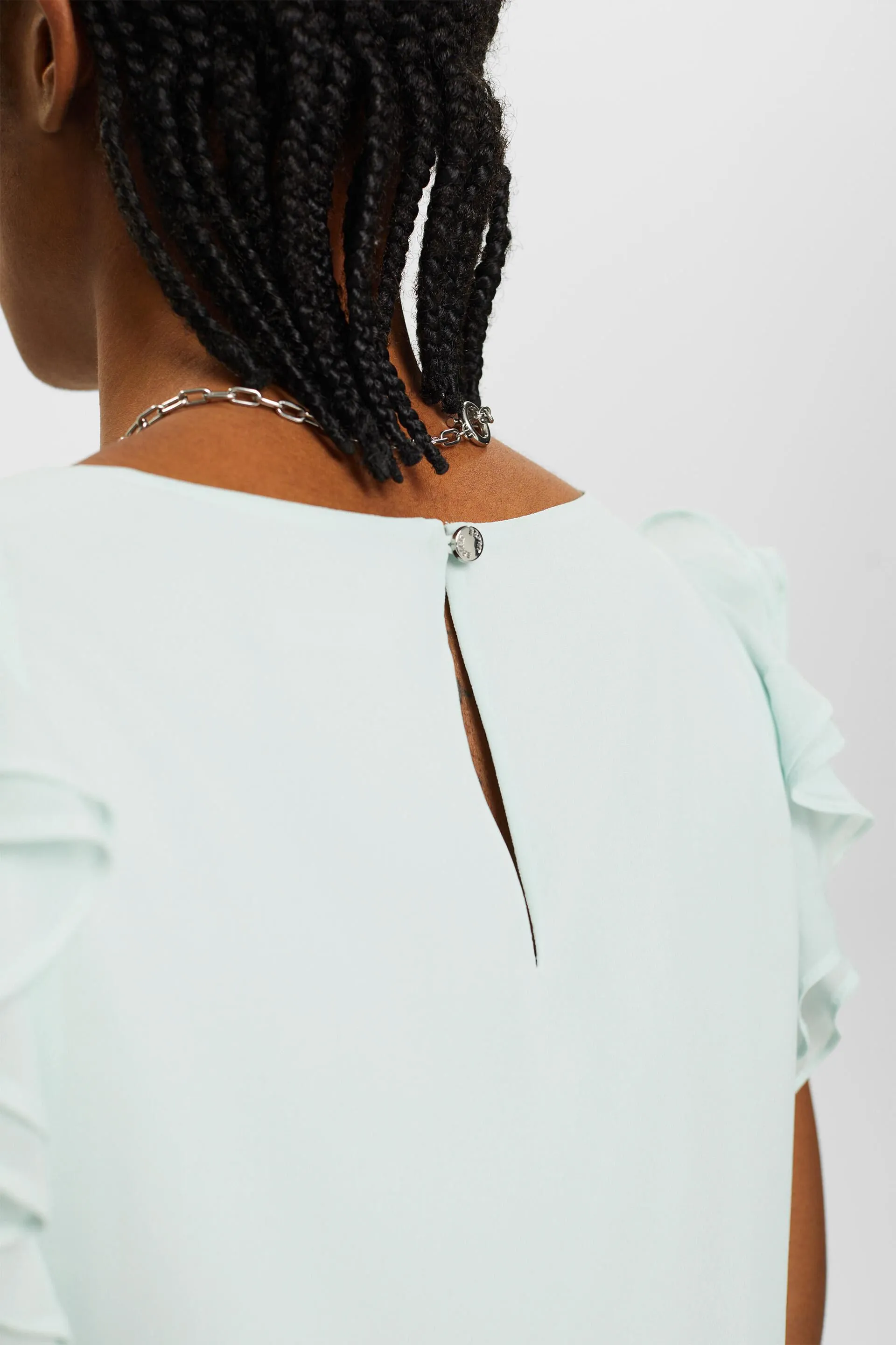 Maglia in chiffon con ruches