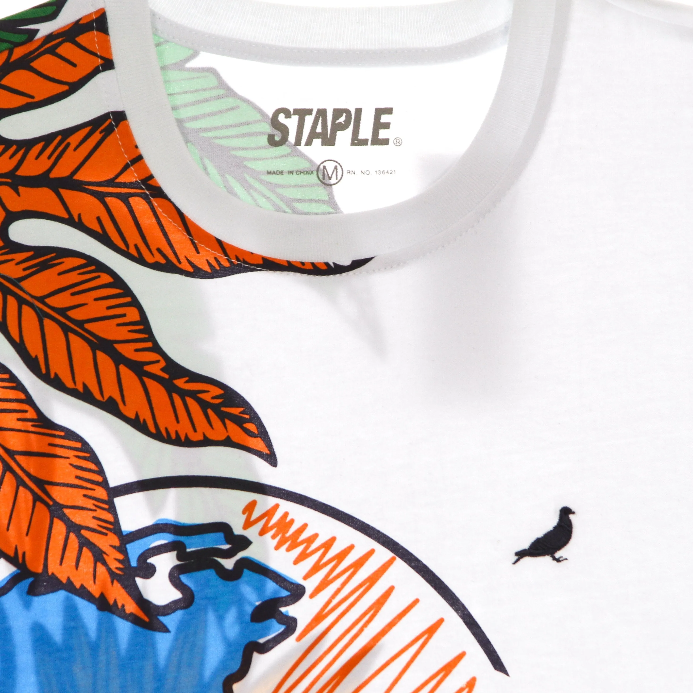 Maglietta Uomo Cypress Flora Tee White