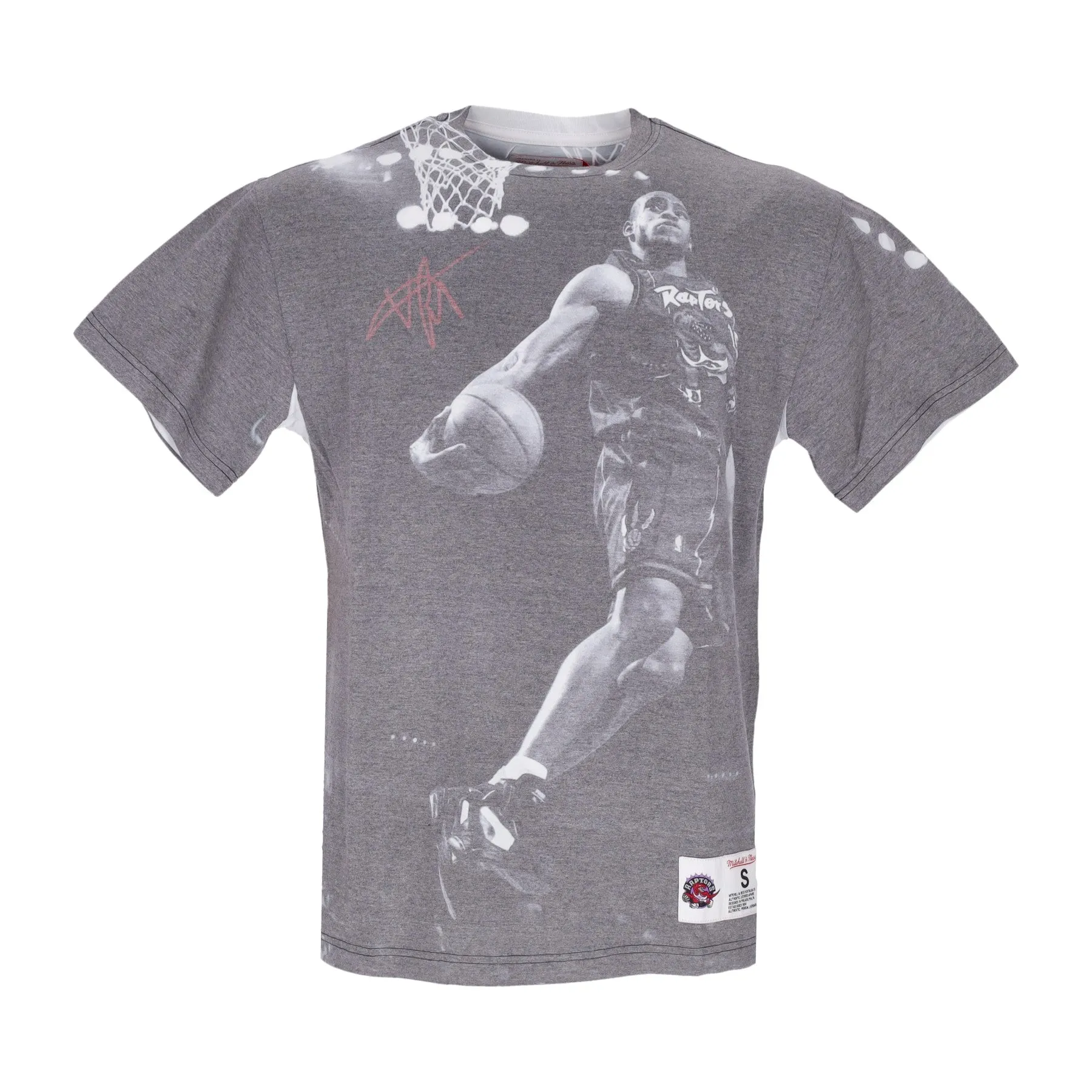 Maglietta Uomo Nba Above The Rim Sublimated Tee Hardwood Classics Vince Carter Torrap White