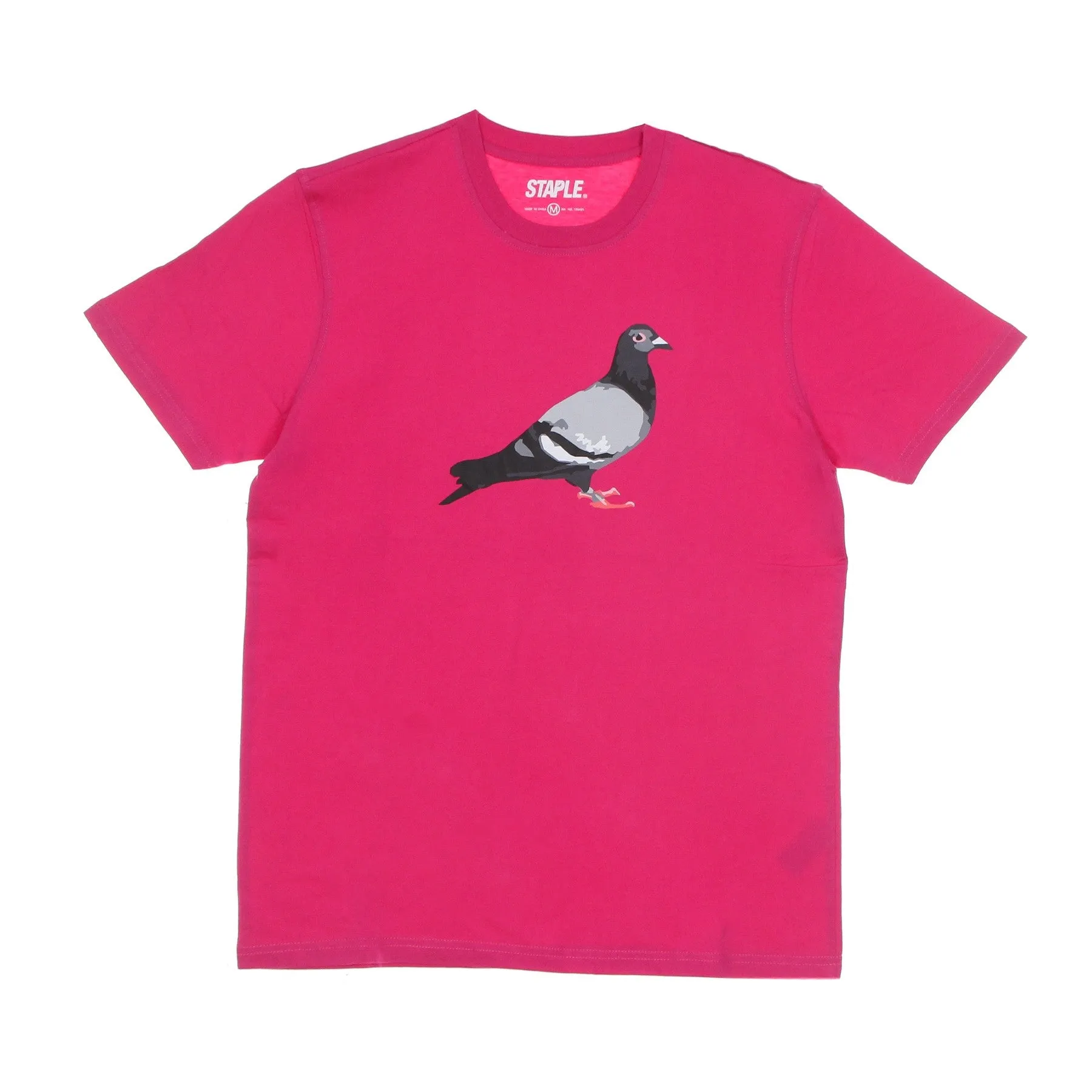 Maglietta Uomo Pigeon Logo Tee Ruby Pink