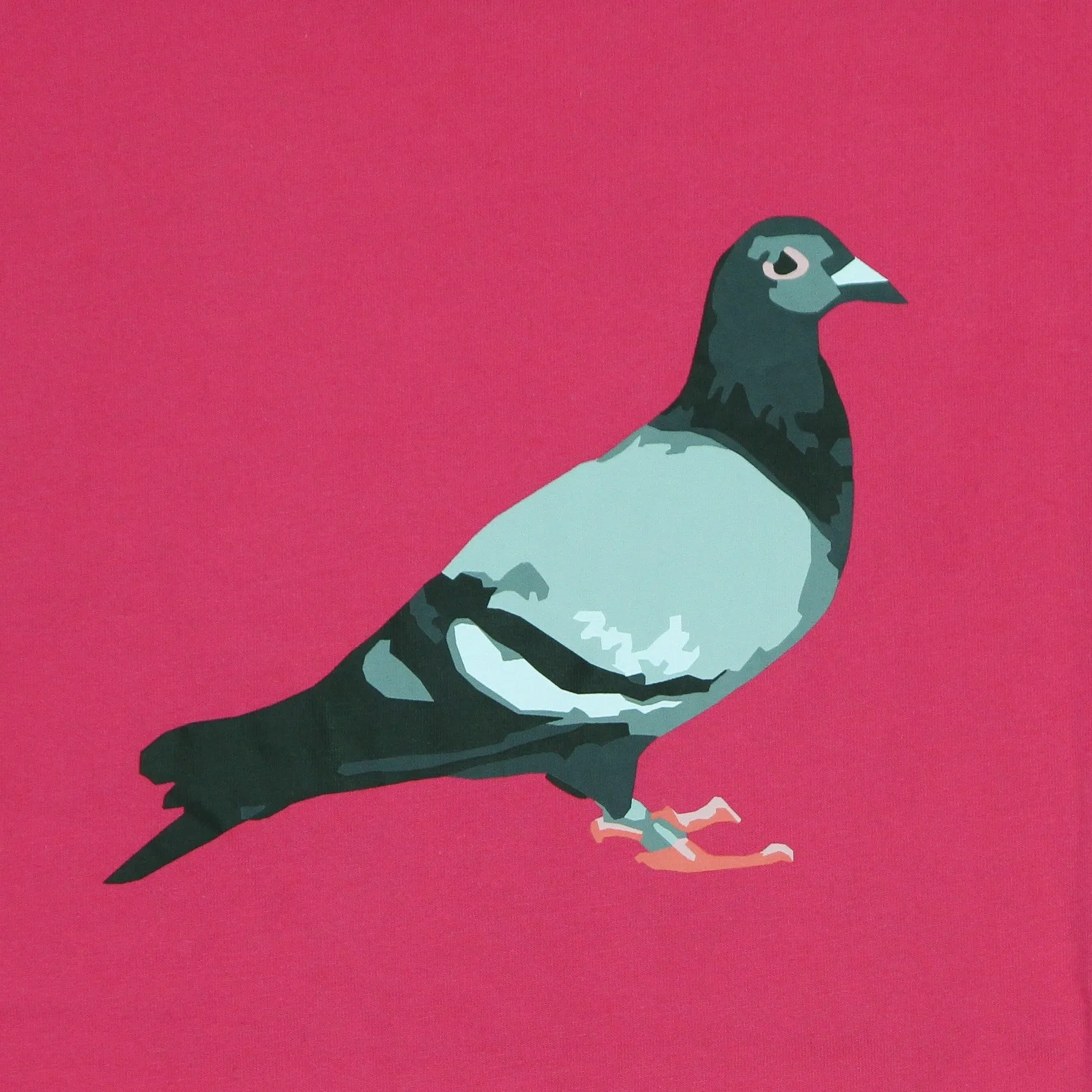 Maglietta Uomo Pigeon Logo Tee Ruby Pink