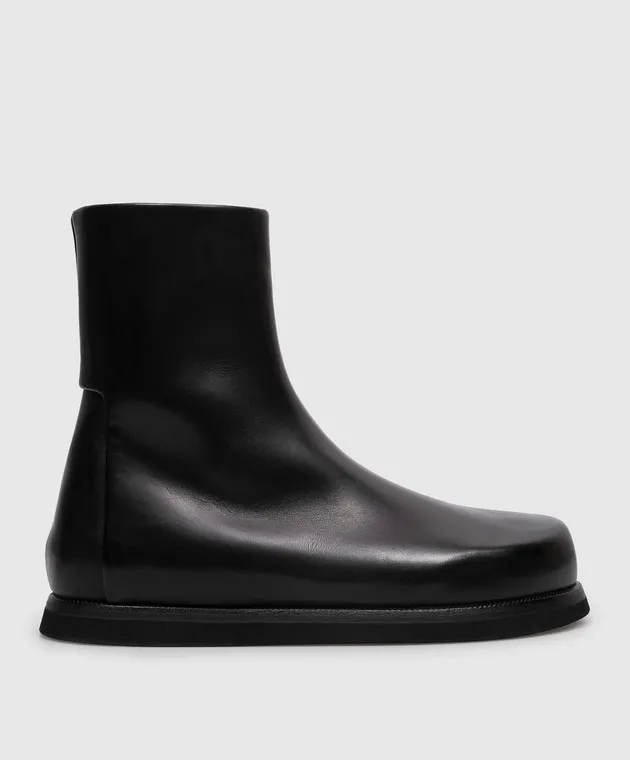 Marsell Stivali in pelle nera MW8082118
